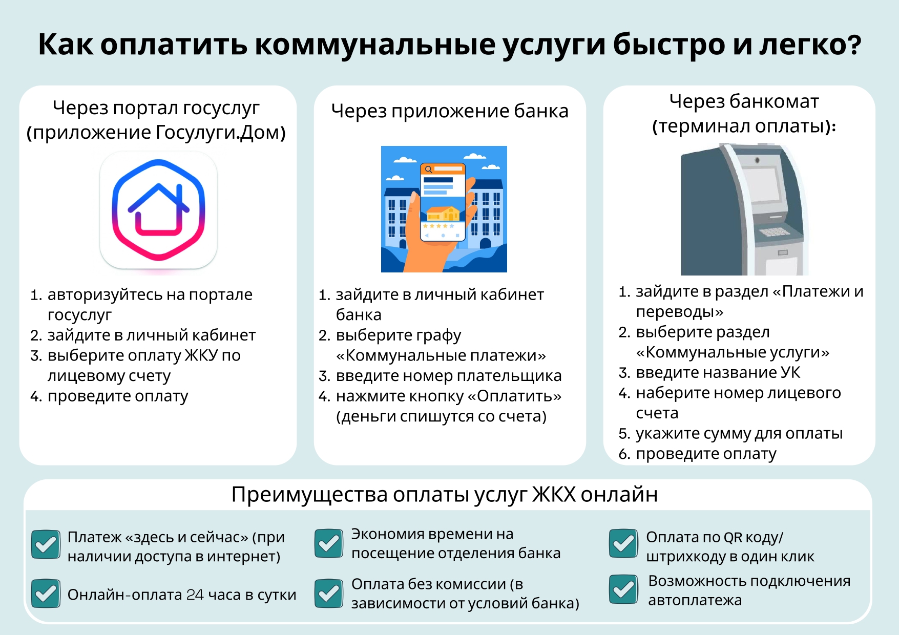 Как оплатить коммунальные услуги быстро и легко?.